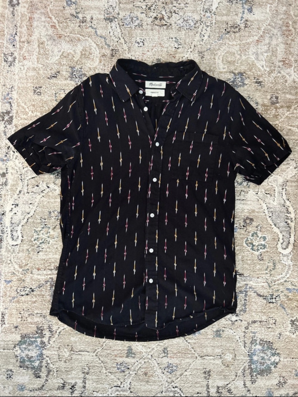 Madewell Black Short-Sleeve Button-Down